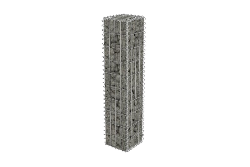 Gabion med topp- og bunndekke galvanisert stål 20x20x100 cm - Hus & oppussing - Innsynsbeskyttelse & innhegning - Mur