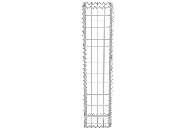 Gabion med topp- og bunndekke galvanisert stål 20x20x100 cm - Hus & oppussing - Innsynsbeskyttelse & innhegning - Mur