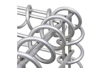 Gabion med topp- og bunndekke galvanisert stål 300x30x50 cm - Silver - Hus & oppussing - Innsynsbeskyttelse & innhegning - Mur
