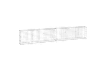 Gabion med topp- og bunndekke galvanisert stål 300x30x50 cm - Silver - Hus & oppussing - Innsynsbeskyttelse & innhegning - Mur