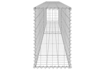Gabion med topp- og bunndekke galvanisert stål 300x30x50 cm - Silver - Hus & oppussing - Innsynsbeskyttelse & innhegning - Mur