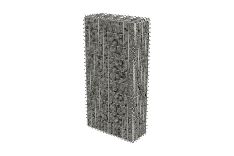 Gabion med topp- og bunndekke galvanisert stål 50x20x100 cm - Hus & oppussing - Innsynsbeskyttelse & innhegning - Mur