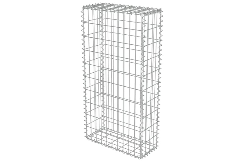 Gabion med topp- og bunndekke galvanisert stål 50x20x100 cm - Hus & oppussing - Innsynsbeskyttelse & innhegning - Mur
