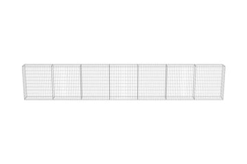 Gabion med topp- og bunndekke galvanisert stål 600x30x100 cm - Hus & oppussing - Innsynsbeskyttelse & innhegning - Mur