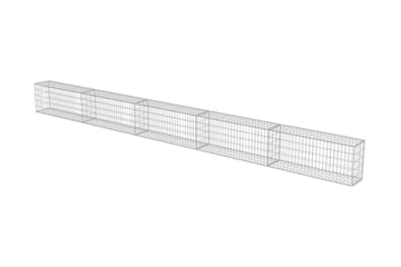 Gabion med topp- og bunndekke galvanisert stål 600x30x50 cm - Hus & oppussing - Innsynsbeskyttelse & innhegning - Mur