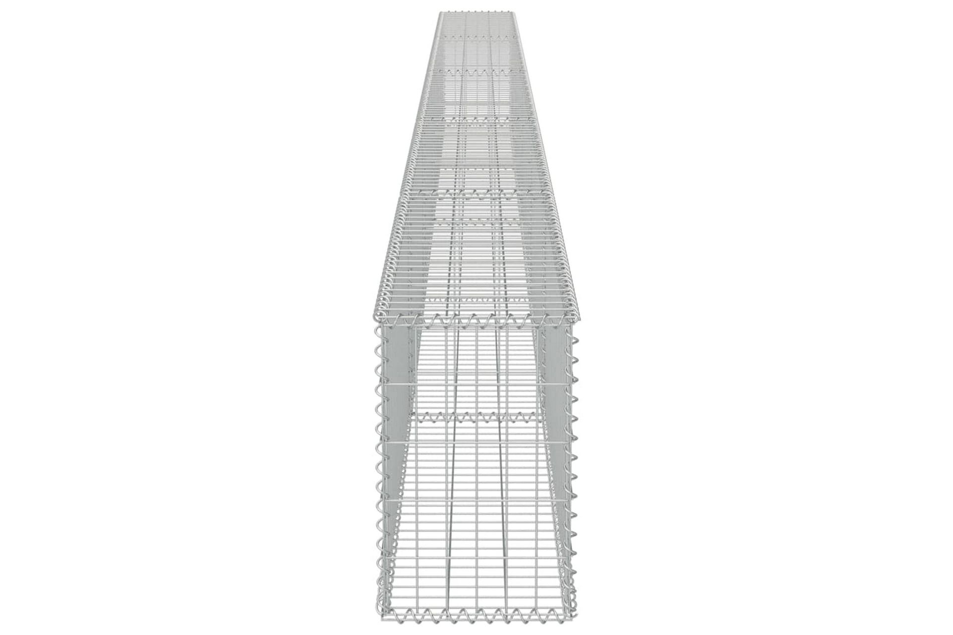 Gabion med topp- og bunndekke galvanisert stål 600x30x50 cm - Hus & oppussing - Innsynsbeskyttelse & innhegning - Mur