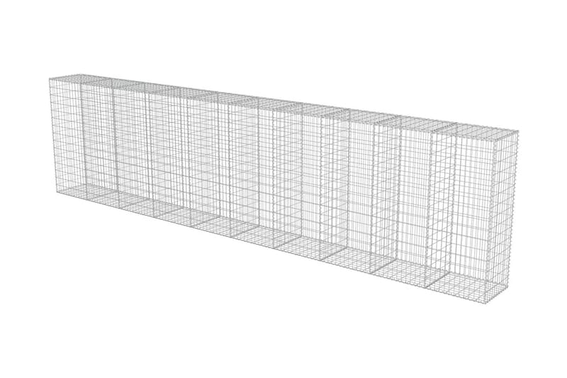 Gabion med topp- og bunndekke galvanisert stål 600x50x150 cm - Hus & oppussing - Innsynsbeskyttelse & innhegning - Mur