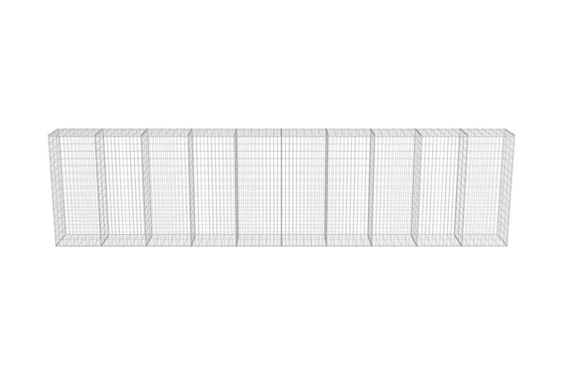 Gabion med topp- og bunndekke galvanisert stål 600x50x150 cm - Hus & oppussing - Innsynsbeskyttelse & innhegning - Mur