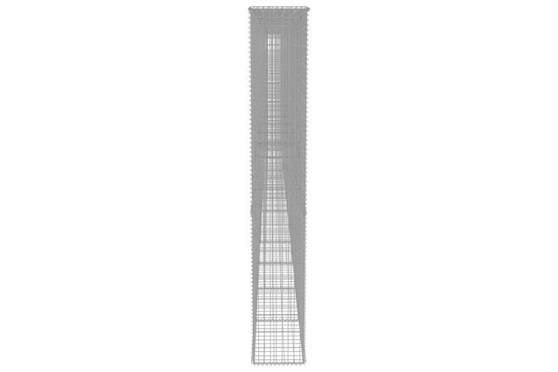 Gabion med topp- og bunndekke galvanisert stål 900x50x200 cm - Hus & oppussing - Innsynsbeskyttelse & innhegning - Mur