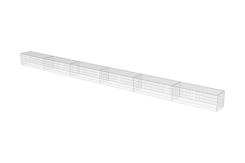 Gabion med topp- og bunndekke galvanisert stål 900x50x50 cm - Hus & oppussing - Innsynsbeskyttelse & innhegning - Mur