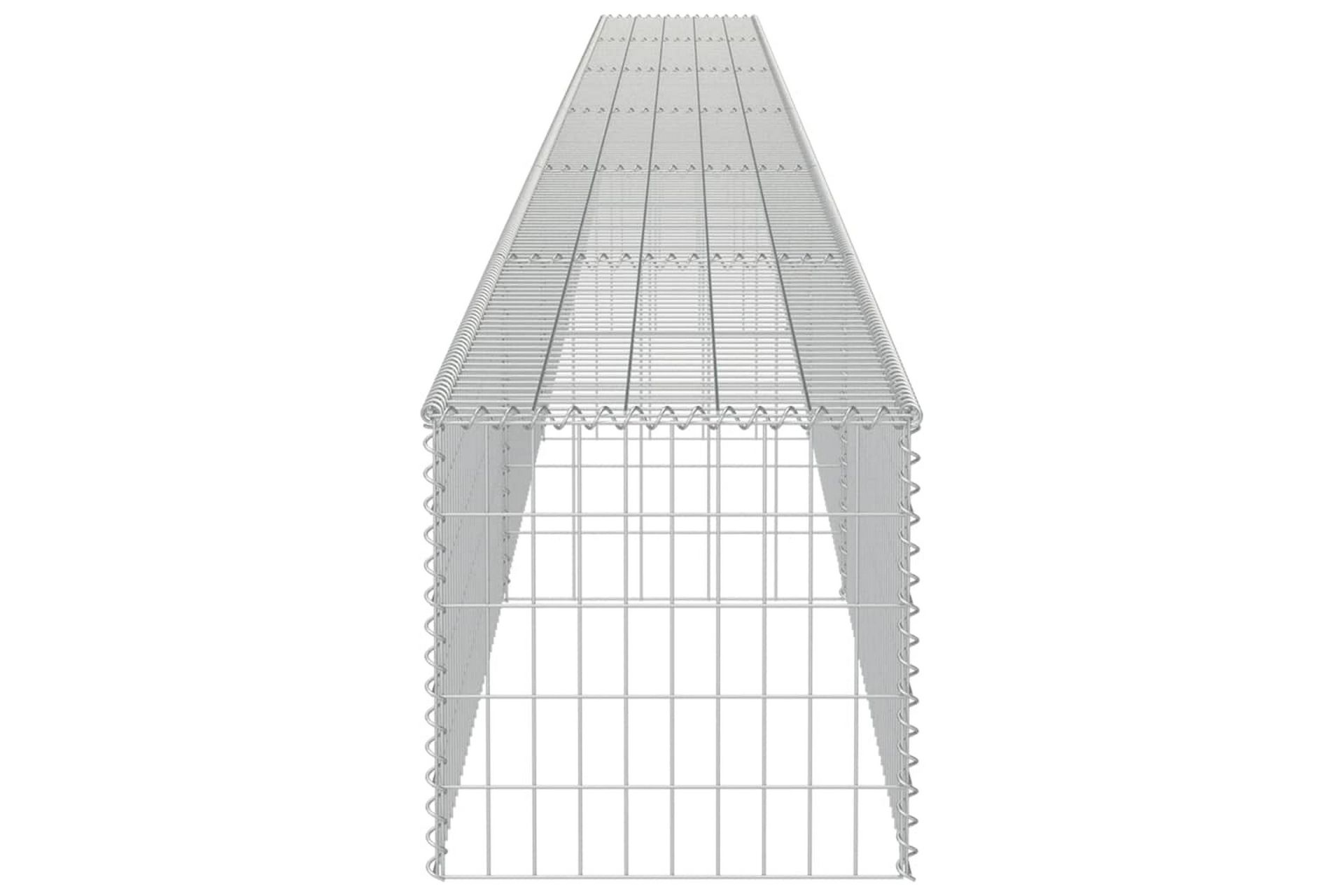 Gabion med topp- og bunndekke galvanisert stål 900x50x50 cm - Hus & oppussing - Innsynsbeskyttelse & innhegning - Mur
