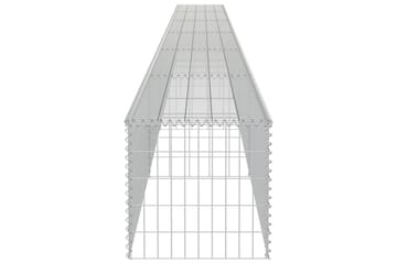 Gabion med topp- og bunndekke galvanisert stål 900x50x50 cm - Hus & oppussing - Innsynsbeskyttelse & innhegning - Mur