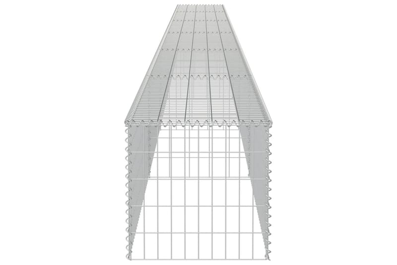 Gabion med topp- og bunndekke galvanisert stål 900x50x50 cm - Hus & oppussing - Innsynsbeskyttelse & innhegning - Mur