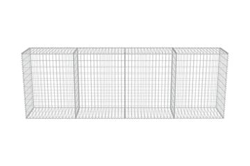 Gabion med topp- og bunnlokk galvanisert stål 300x50x100 cm - Hus & oppussing - Innsynsbeskyttelse & innhegning - Mur