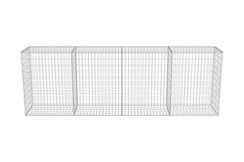 Gabion med topp- og bunnlokk galvanisert stål 300x50x100 cm - Hus & oppussing - Innsynsbeskyttelse & innhegning - Mur
