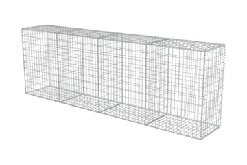 Gabion med topp- og bunnlokk galvanisert stål 300x50x100 cm - Hus & oppussing - Innsynsbeskyttelse & innhegning - Mur