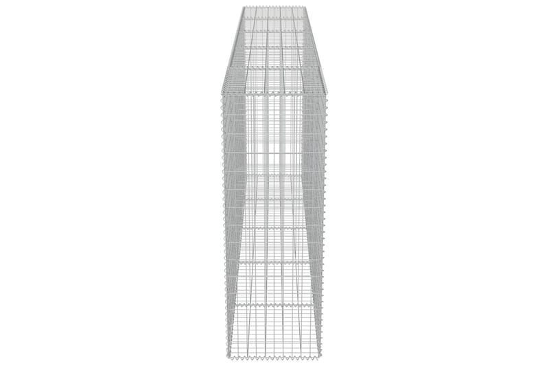 Gabion med topp- og bunnlokk galvanisert stål 300x50x150 cm - Hus & oppussing - Innsynsbeskyttelse & innhegning - Mur