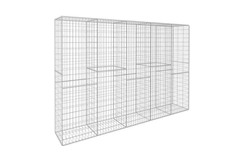 Gabion med topp- og bunnlokk galvanisert stål 300x50x200 cm - Hus & oppussing - Innsynsbeskyttelse & innhegning - Mur