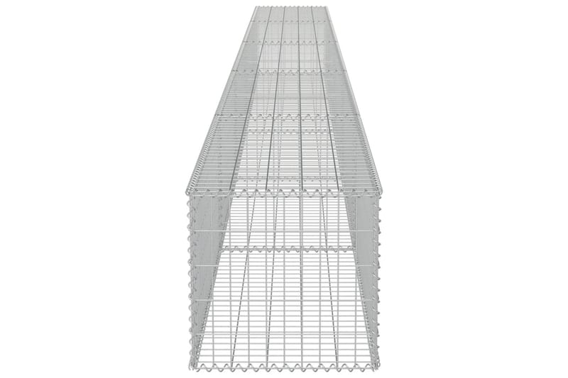 Gabion med topp- og bunnlokk galvanisert stål 600x50x50 cm - Hus & oppussing - Innsynsbeskyttelse & innhegning - Mur