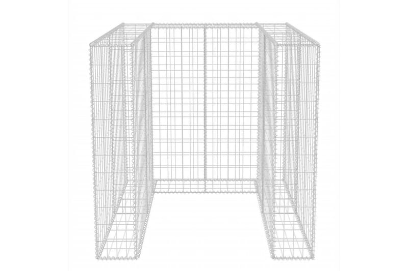 Gabion søppelskjul stål 110x100x120 cm - Gabion