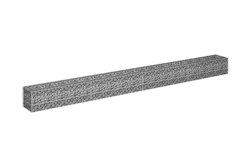Gabionbed høybed galvanisert stål 360x30x30 cm - Hus & oppussing - Innsynsbeskyttelse & innhegning - Mur
