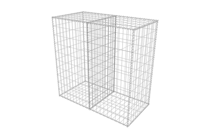 Gabionkurv galvanisert stål 100x50x100 cm - Hus & oppussing - Innsynsbeskyttelse & innhegning - Mur