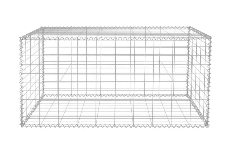 Gabionkurv galvanisert stål 100x50x50 cm - Hus & oppussing - Innsynsbeskyttelse & innhegning - Mur