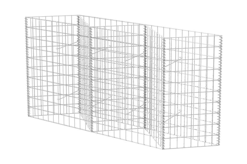Gabionkurv galvanisert stål 120x30x100 cm - Hus & oppussing - Innsynsbeskyttelse & innhegning - Mur
