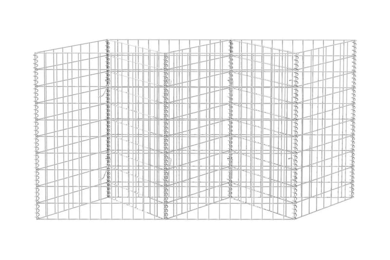 Gabionkurv galvanisert stål 120x30x100 cm - Hus & oppussing - Innsynsbeskyttelse & innhegning - Mur