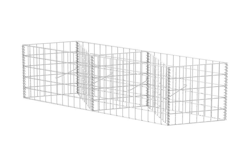Gabionkurv galvanisert stål 120x30x50 cm - Hus & oppussing - Innsynsbeskyttelse & innhegning - Mur
