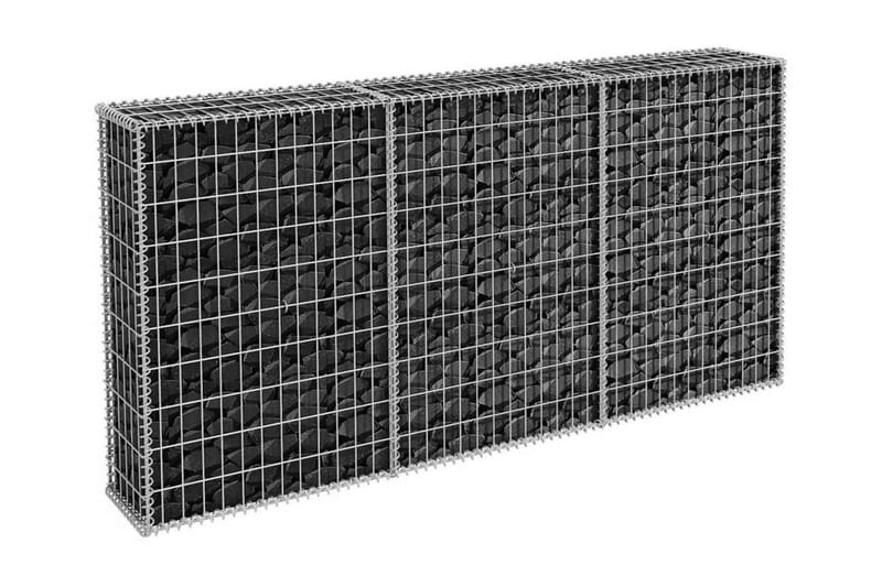 Gabionkurv galvanisert stål 200x30x100 cm - Hus & oppussing - Innsynsbeskyttelse & innhegning - Mur