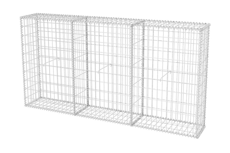 Gabionkurv galvanisert stål 200x30x100 cm - Hus & oppussing - Innsynsbeskyttelse & innhegning - Mur