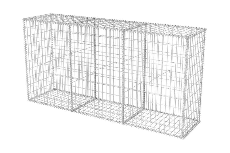 Gabionkurv galvanisert stål 200x50x100 cm - Hus & oppussing - Innsynsbeskyttelse & innhegning - Mur