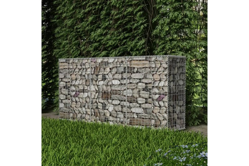 Gabionkurv galvanisert stål 200x50x100 cm - Hus & oppussing - Innsynsbeskyttelse & innhegning - Mur