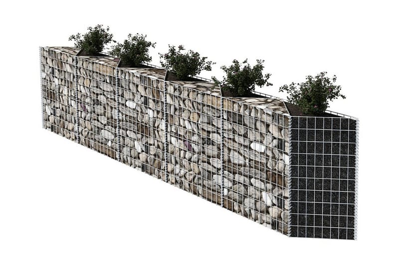 Gabionkurv galvanisert stål 300x30x100 cm - Hus & oppussing - Innsynsbeskyttelse & innhegning - Mur