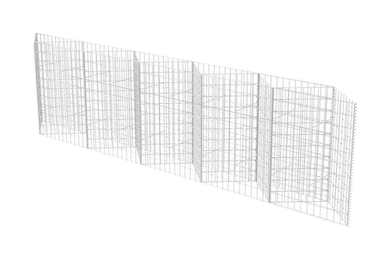 Gabionkurv galvanisert stål 300x30x100 cm - Hus & oppussing - Innsynsbeskyttelse & innhegning - Mur