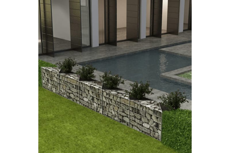 Gabionkurv galvanisert stål 300x30x50 cm - Hus & oppussing - Innsynsbeskyttelse & innhegning - Mur