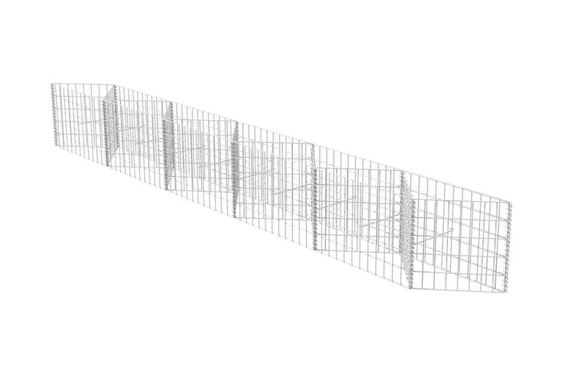 Gabionkurv galvanisert stål 300x30x50 cm - Hus & oppussing - Innsynsbeskyttelse & innhegning - Mur