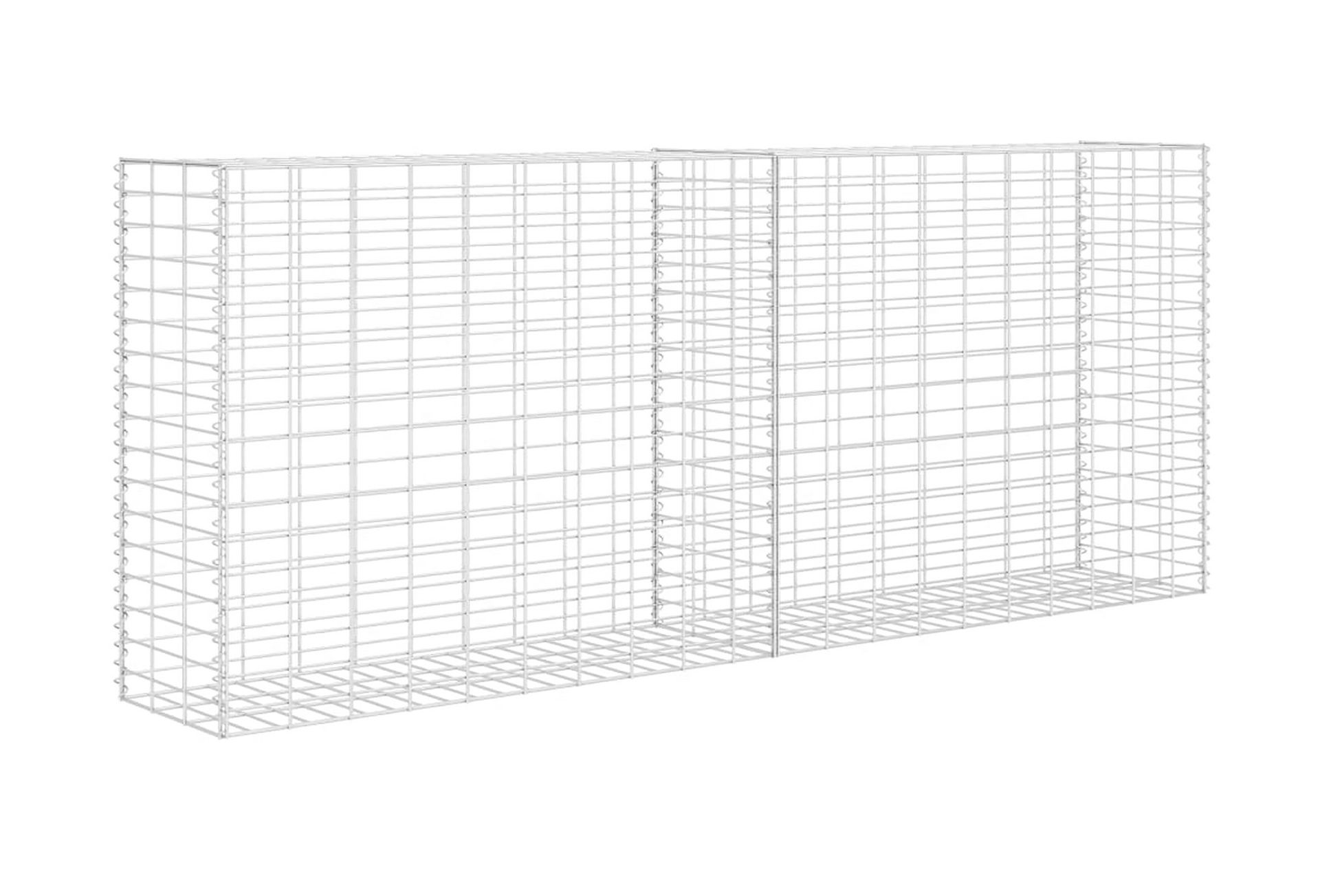 Gabionkurv galvanisert stål 85x30x200 cm - Hus & oppussing - Innsynsbeskyttelse & innhegning - Mur