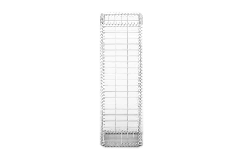Gabionkurv med lokk galvanisert tråd 100 x 30 x 30 cm - Hus & oppussing - Innsynsbeskyttelse & innhegning - Mur