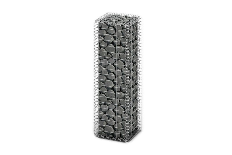 Gabionkurv med lokk galvanisert tråd 100 x 30 x 30 cm - Hus & oppussing - Innsynsbeskyttelse & innhegning - Mur