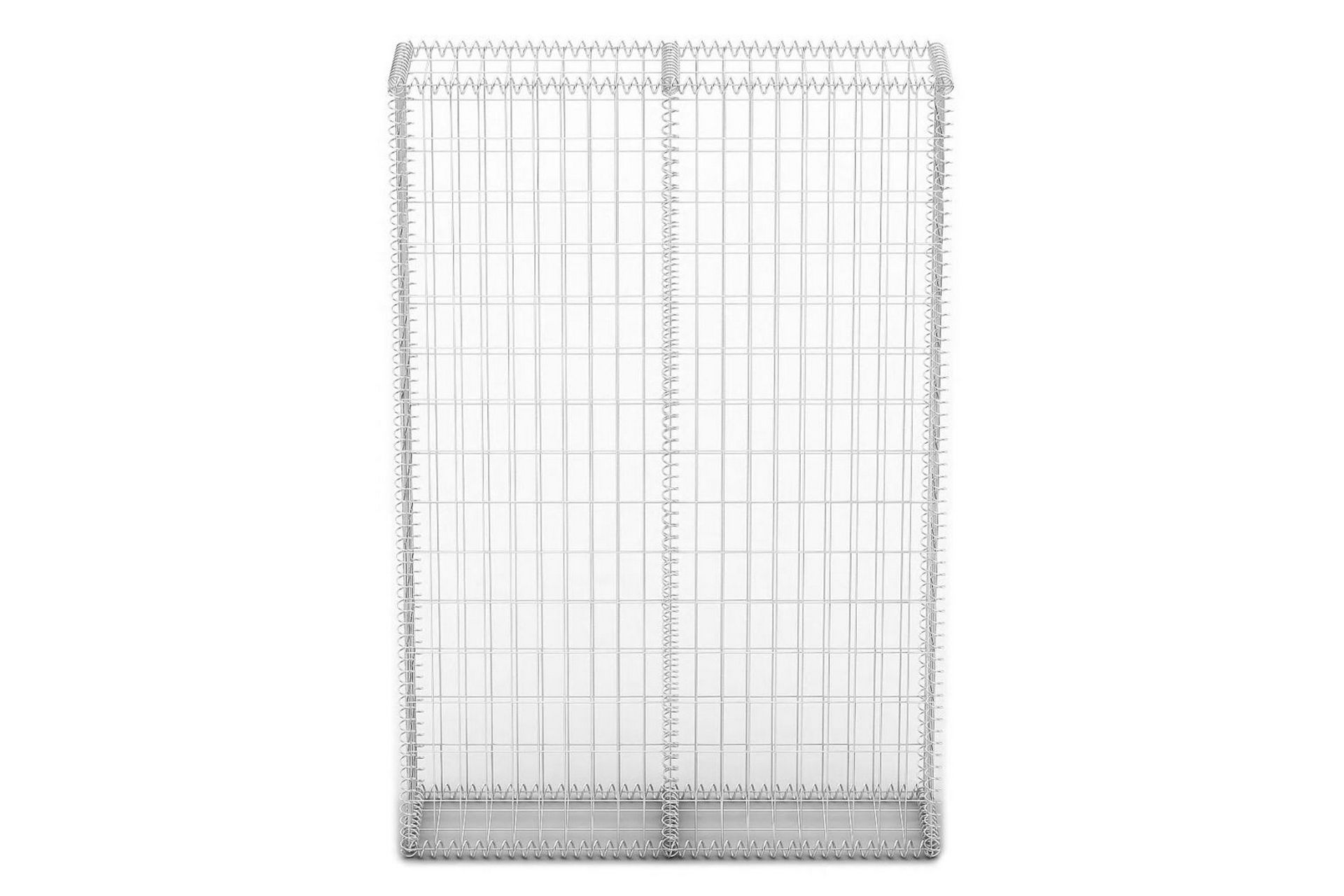 Gabionkurv med lokk galvanisert tråd 150 x 100 x 30 cm - Hus & oppussing - Innsynsbeskyttelse & innhegning - Mur