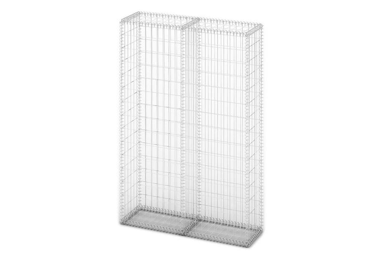 Gabionkurv med lokk galvanisert tråd 150 x 100 x 30 cm - Hus & oppussing - Innsynsbeskyttelse & innhegning - Mur