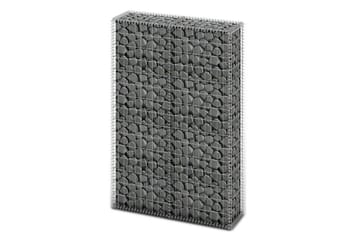 Gabionkurv med lokk galvanisert tråd 150 x 100 x 30 cm - Hus & oppussing - Innsynsbeskyttelse & innhegning - Mur