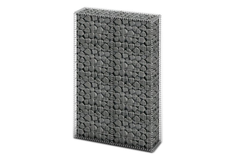 Gabionkurv med lokk galvanisert tråd 150 x 100 x 30 cm - Hus & oppussing - Innsynsbeskyttelse & innhegning - Mur