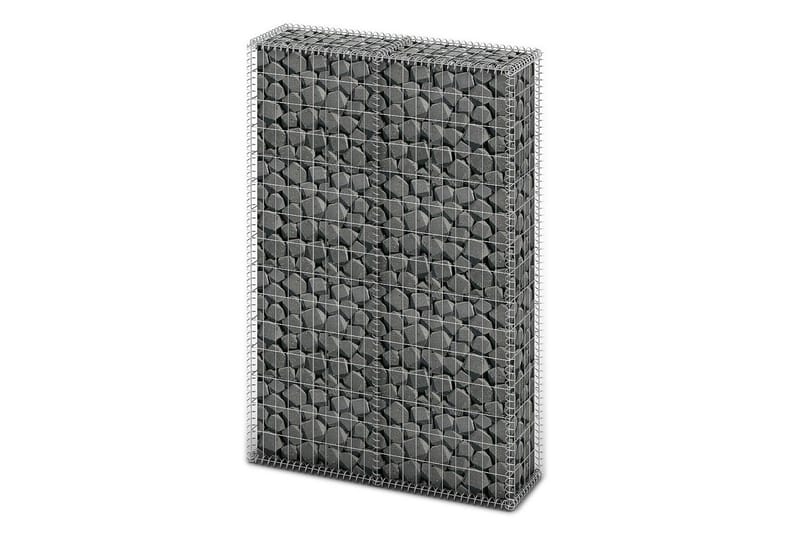 Gabionkurv med lokk galvanisert tråd 150 x 100 x 30 cm - Gabion