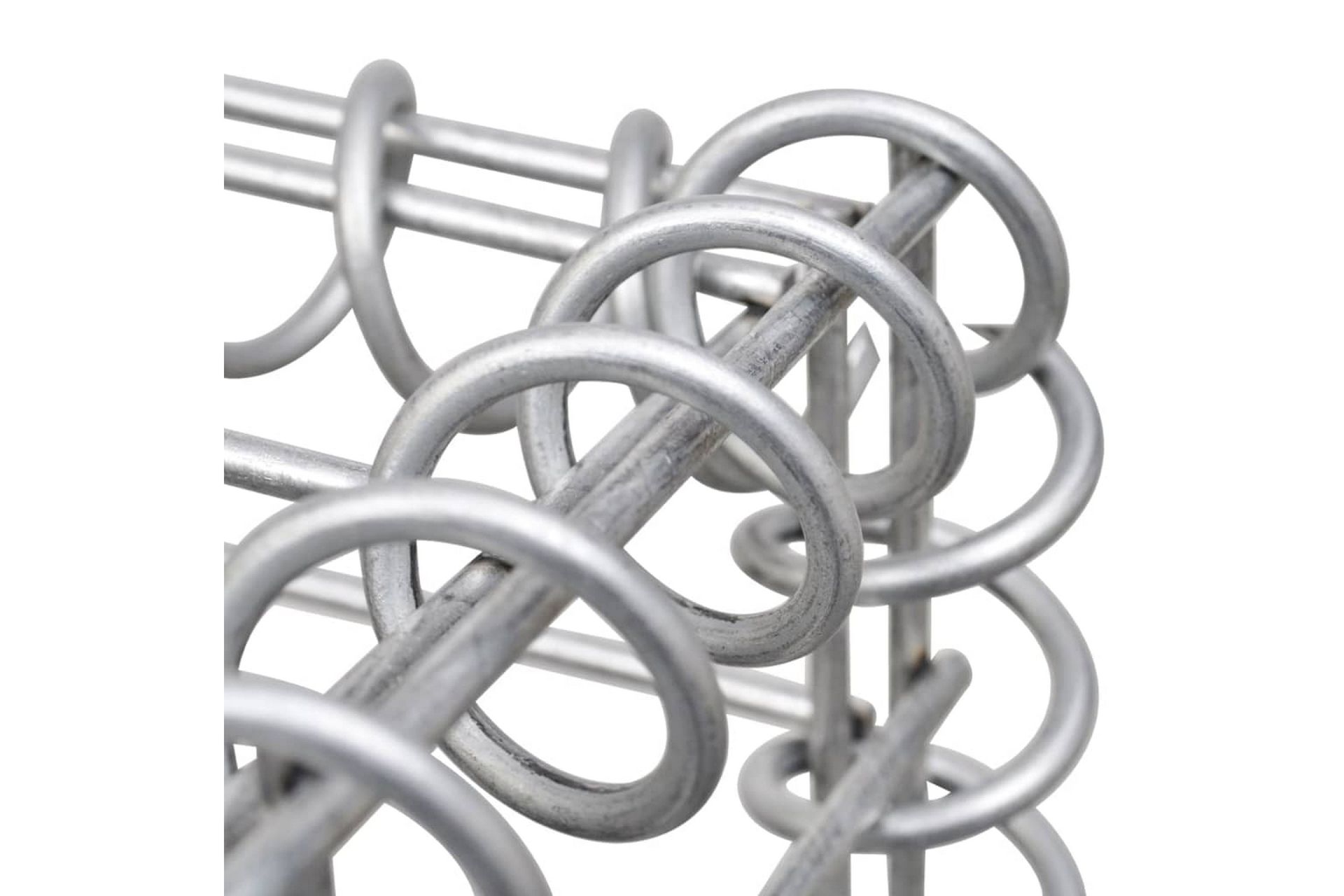 Gabionstolpe 40x40x100 cm jern - Silver - Hus & oppussing - Innsynsbeskyttelse & innhegning - Mur