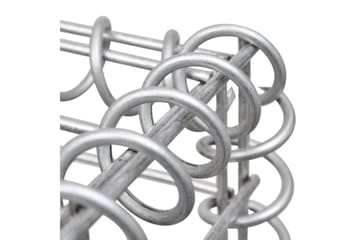 Gabionstolpe 40x40x100 cm jern - Silver - Hus & oppussing - Innsynsbeskyttelse & innhegning - Mur