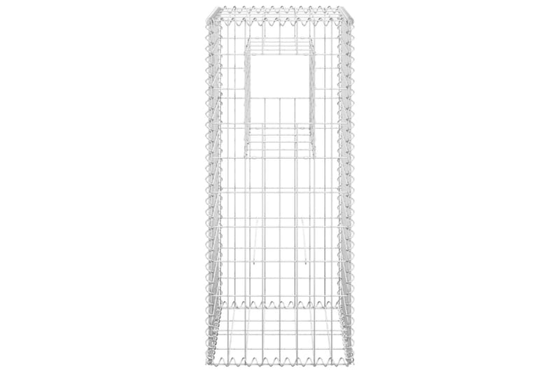 Gabionstolpe 40x40x100 cm jern - Silver - Hus & oppussing - Innsynsbeskyttelse & innhegning - Mur