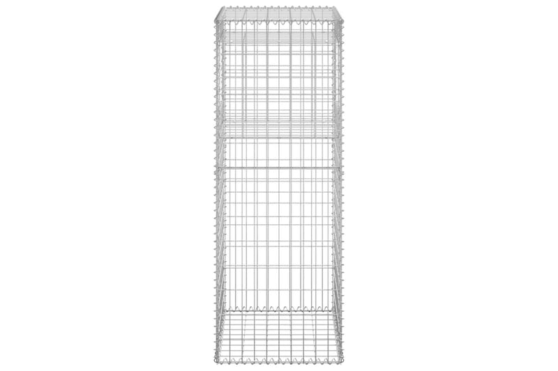 Gabionstolpe 50x50x140 cm jern - Silver - Hus & oppussing - Innsynsbeskyttelse & innhegning - Mur